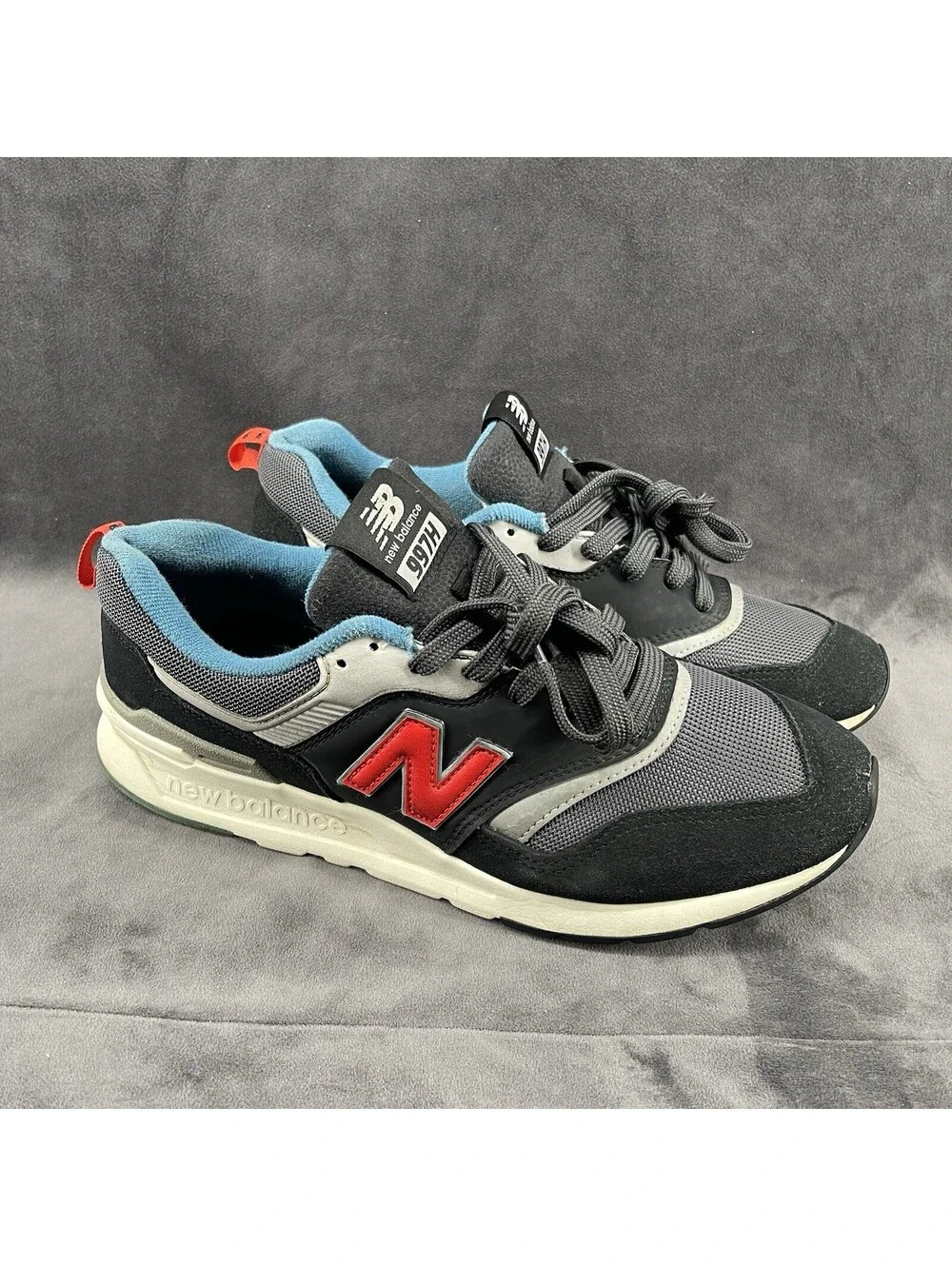 New Balance 997H Men’s US 9 Gray Black Red Sneakers CM997HAI Casual Shoes